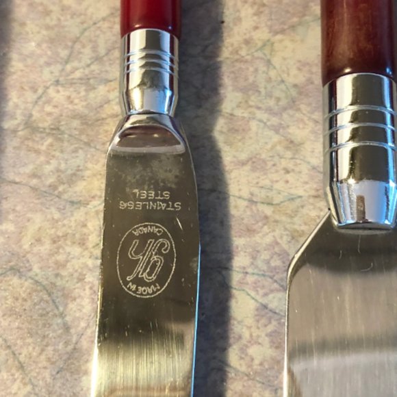 60's Gourmates Serving Pieces - 4 - Serveware - Utensils - Bakelite - Glo-Hill - Picture 3 of 6